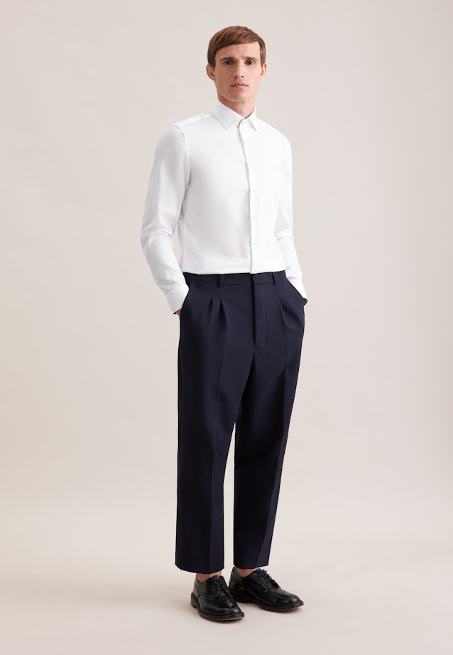 Slim Business shirt Uni in Weiß |  Seidensticker Onlineshop