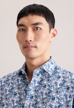 Regular Business shirt Print in Türkis |  Seidensticker Onlineshop