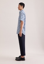 Regular Business shirt Print in Türkis |  Seidensticker Onlineshop