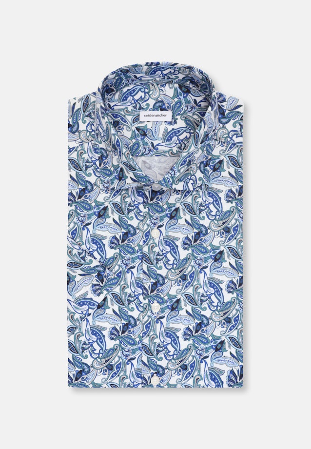 Regular Business shirt Print in Türkis |  Seidensticker Onlineshop