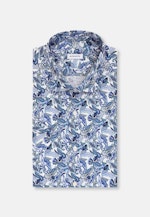 Regular Business Hemd Druck in Türkis |  Seidensticker Onlineshop