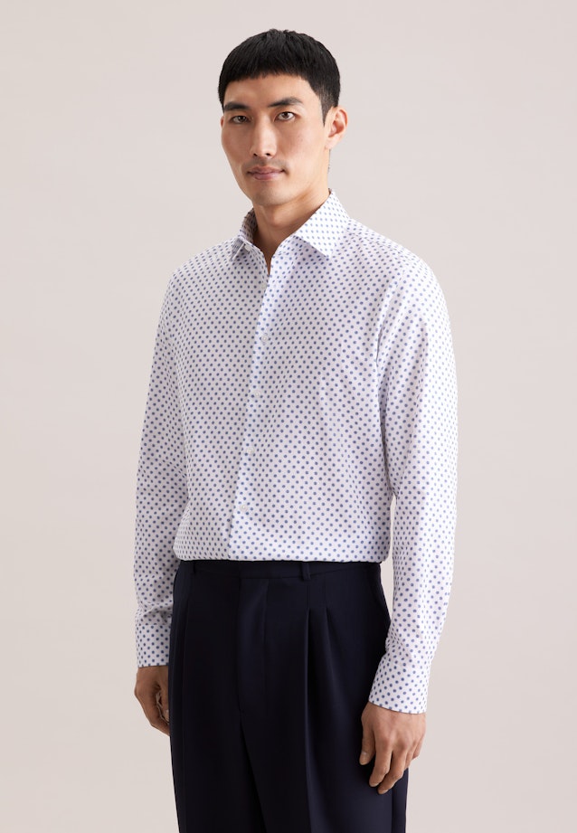 Shaped Chemise d'affaires Imprimé in Bleu Moyen |  Seidensticker Onlineshop