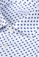 Shaped Business Hemd Druck in Mittelblau |  Seidensticker Onlineshop