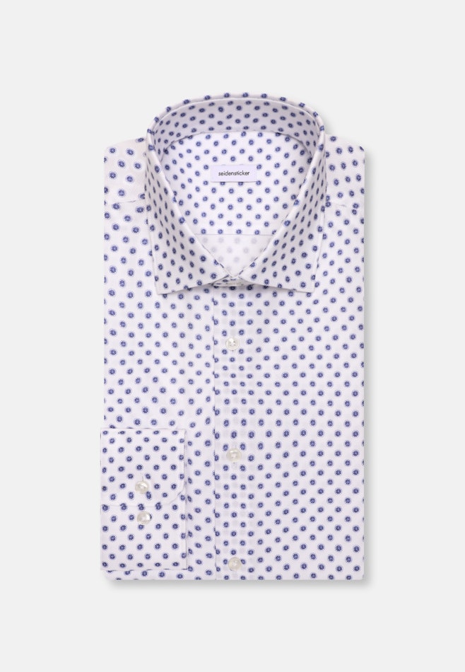 Shaped Chemise d'affaires Imprimé dans Bleu Moyen | Boutique en ligne Seidensticker