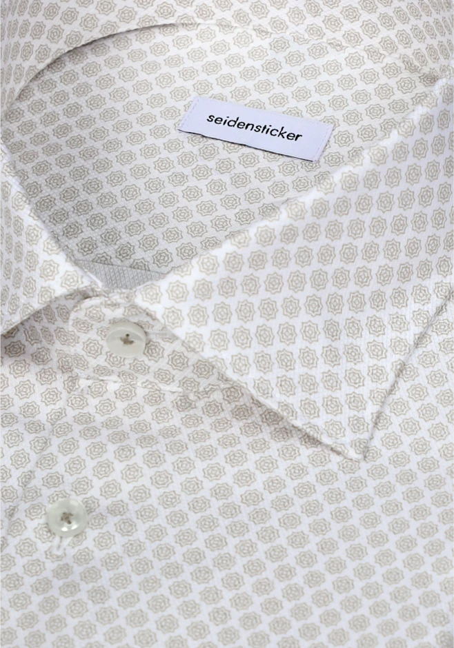 Regular Chemise d'affaires Imprimé dans Beige | Boutique en ligne Seidensticker