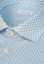 Regular Business Hemd Druck in Türkis |  Seidensticker Onlineshop