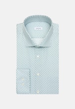 Regular Business Hemd Druck in Türkis |  Seidensticker Onlineshop