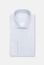 Regular Business Hemd Druck in Türkis |  Seidensticker Onlineshop