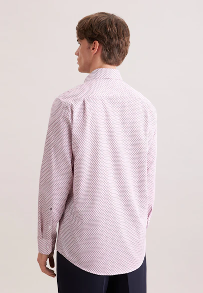 Regular Business Hemd Druck in Rosa |  Seidensticker Onlineshop