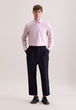 Regular Business Hemd Druck in Rosa |  Seidensticker Onlineshop