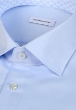 X-Slim Business Hemd Struktur in Mittelblau |  Seidensticker Onlineshop