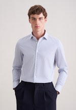 Slim Business shirt Stripes in Mittelblau |  Seidensticker Onlineshop