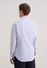 Slim Business shirt Stripes in Mittelblau |  Seidensticker Onlineshop