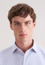 Slim Business shirt Stripes in Mittelblau |  Seidensticker Onlineshop