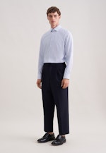 Slim Business shirt Stripes in Mittelblau |  Seidensticker Onlineshop