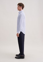 Slim Business shirt Stripes in Mittelblau |  Seidensticker Onlineshop