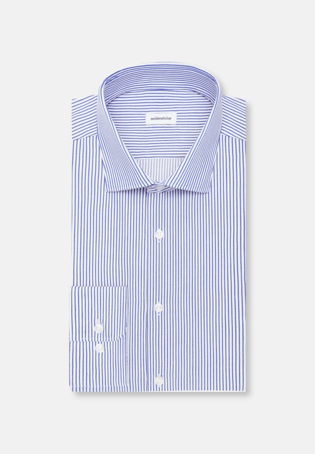 Slim Business shirt Stripes in Mittelblau |  Seidensticker Onlineshop