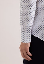 Slim Business Hemd Druck in Mittelblau |  Seidensticker Onlineshop