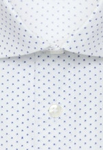 Slim Business Hemd Druck in Mittelblau |  Seidensticker Onlineshop