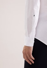 Slim Business Hemd Druck in Mittelblau |  Seidensticker Onlineshop