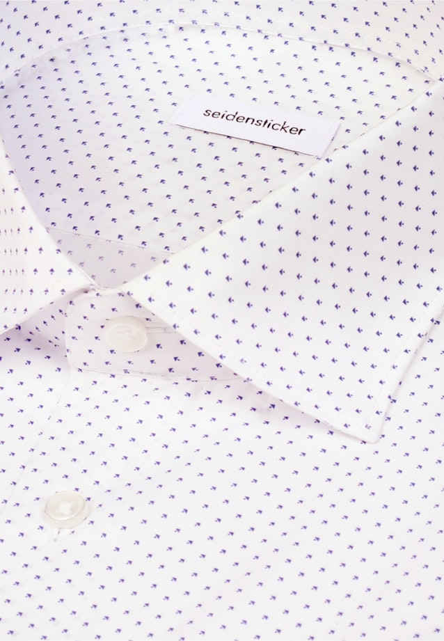 Slim Business Hemd Druck in Mittelblau |  Seidensticker Onlineshop