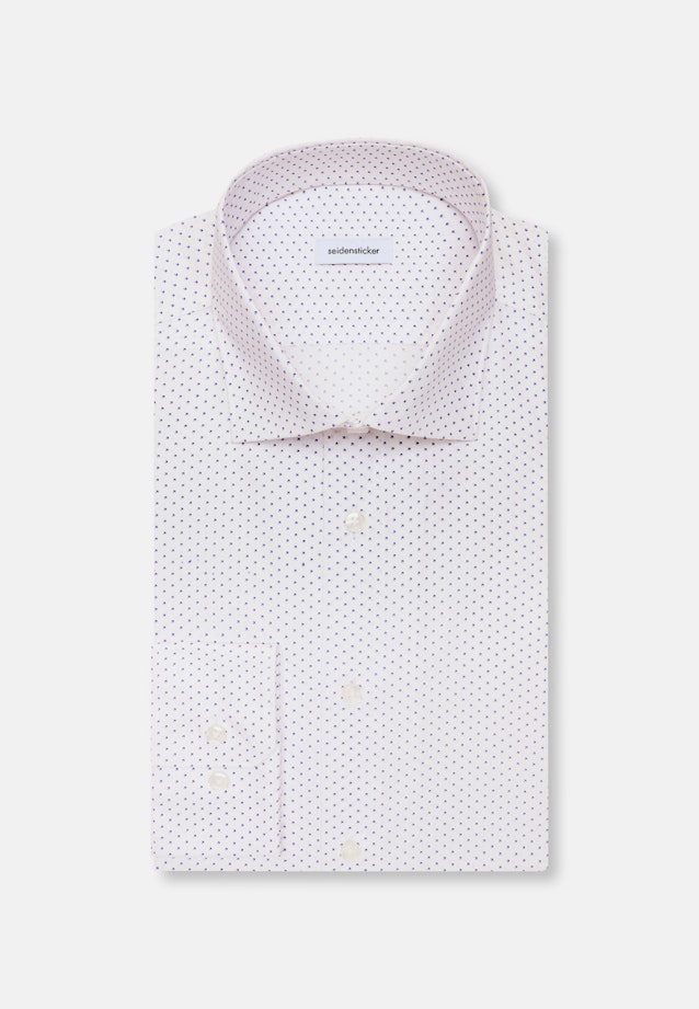 Slim Business Hemd Druck in Mittelblau |  Seidensticker Onlineshop