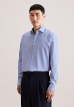 Regular Chemise d'affaires Rayures in Bleu Moyen |  Seidensticker Onlineshop