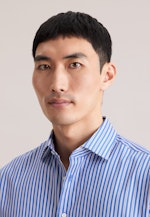 Regular Chemise d'affaires Rayures in Bleu Moyen |  Seidensticker Onlineshop