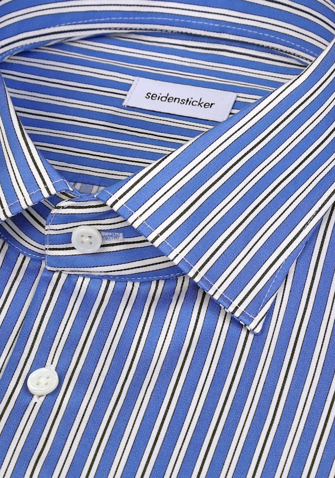 Regular Chemise d'affaires Rayures dans Bleu Moyen | Boutique en ligne Seidensticker