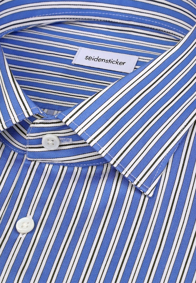 Regular Chemise d'affaires Rayures in Bleu Moyen |  Seidensticker Onlineshop
