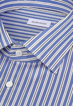 Regular Business Hemd Gestreift in Mittelblau |  Seidensticker Onlineshop