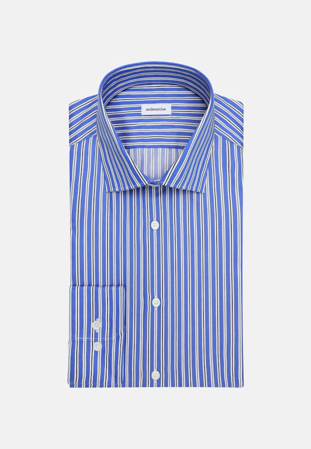 Regular Chemise d'affaires Rayures in Bleu Moyen |  Seidensticker Onlineshop