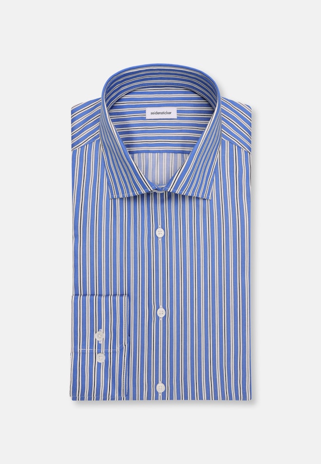 Regular Chemise d'affaires Rayures dans Bleu Moyen | Boutique en ligne Seidensticker