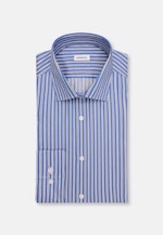 Regular Business Hemd Gestreift in Mittelblau |  Seidensticker Onlineshop