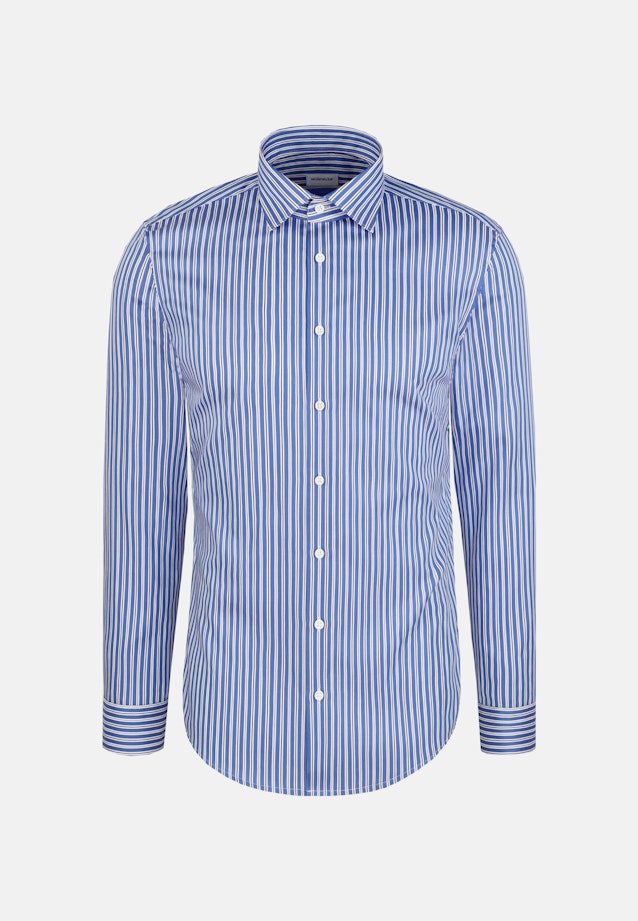 Regular Chemise d'affaires Rayures in Bleu Moyen |  Seidensticker Onlineshop