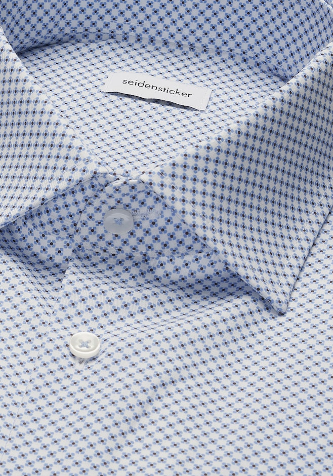 Regular Chemise d'affaires Imprimé dans Bleu Moyen | Boutique en ligne Seidensticker