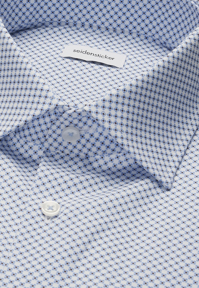 Regular Chemise d'affaires Imprimé dans Bleu Moyen | Boutique en ligne Seidensticker