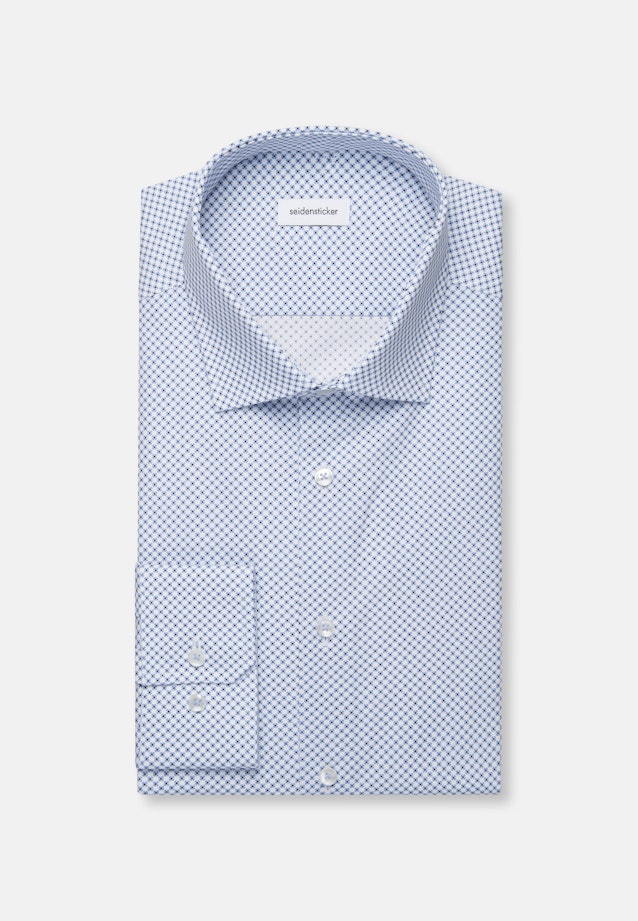 Regular Chemise d'affaires Imprimé in Bleu Moyen |  Seidensticker Onlineshop