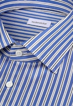 Shaped Business Hemd Gestreift in Mittelblau |  Seidensticker Onlineshop