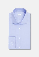Slim Business Hemd Struktur in Mittelblau |  Seidensticker Onlineshop