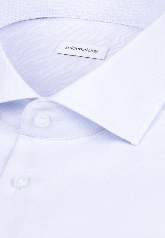 Slim Business Hemd Struktur in Mittelblau |  Seidensticker Onlineshop