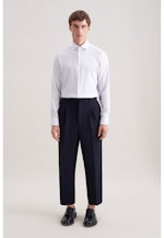 Shaped Business Hemd Karo in Mittelblau |  Seidensticker Onlineshop