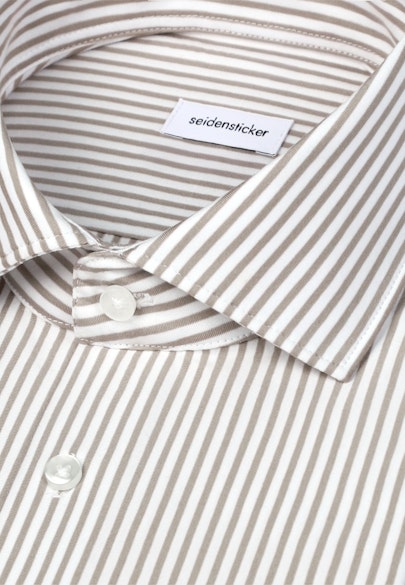 Slim Jersey shirt Stripes in Beige |  Seidensticker Onlineshop