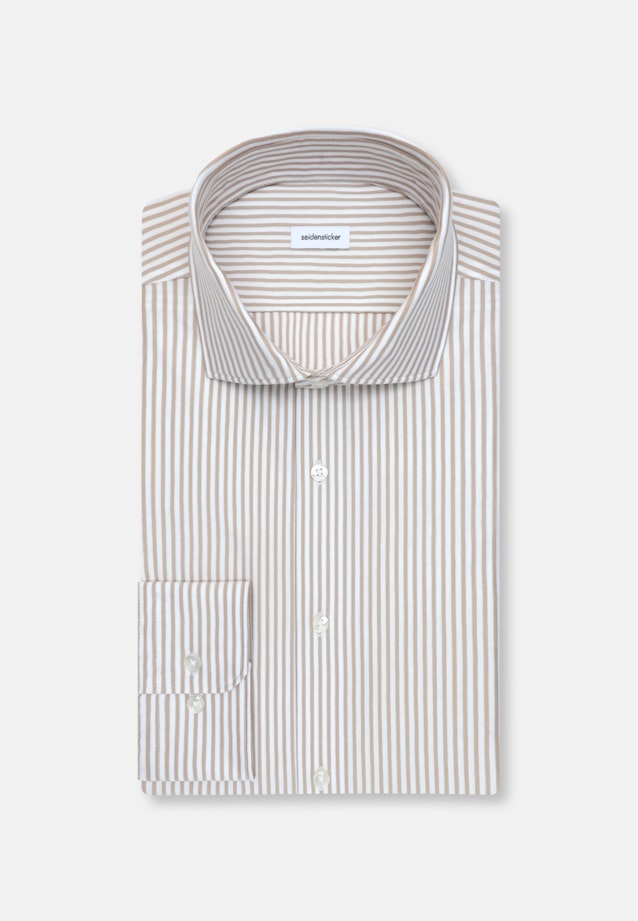 Slim Jersey shirt Stripes in Beige |  Seidensticker Onlineshop
