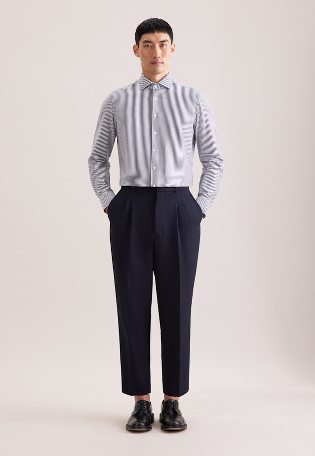 Slim Jerseyhemd Gestreift in Grau |  Seidensticker Onlineshop