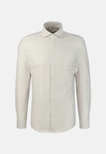 Shaped Jerseyhemd Gestreift in Beige |  Seidensticker Onlineshop