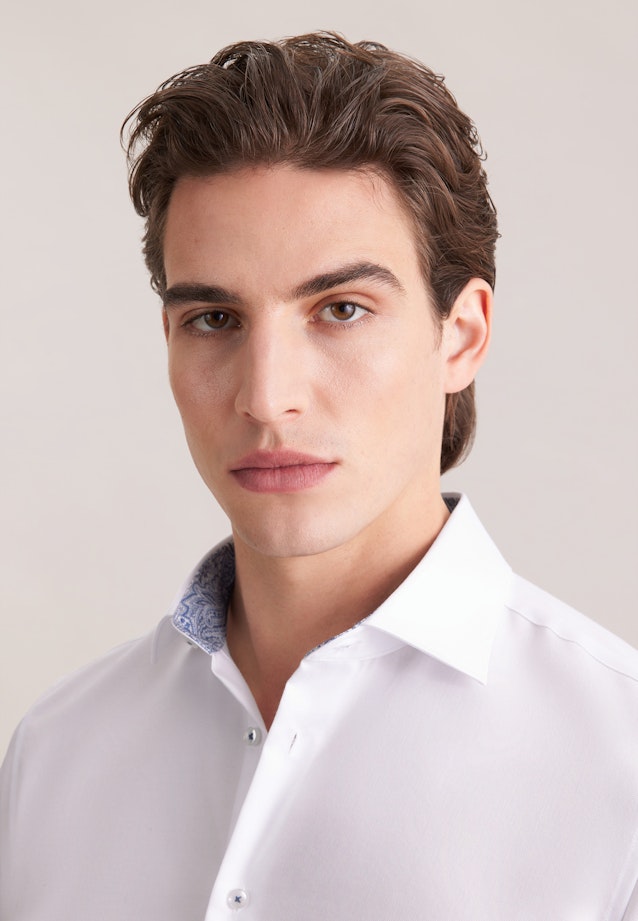 Slim Business Hemd Uni in Weiß |  Seidensticker Onlineshop