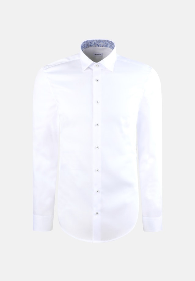 Slim Business Hemd Uni in Weiß |  Seidensticker Onlineshop