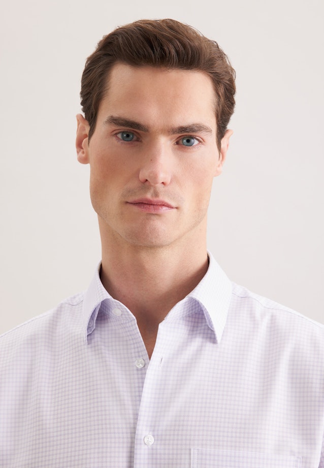 Comfort Business shirt Check in Rosa |  Seidensticker Onlineshop