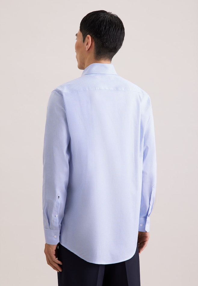Comfort Business shirt Check in Hellblau | Seidensticker online shop
